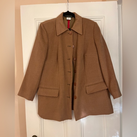 Vintage Harve Bernard Wool Coat Size 16W - Picture 1 of 4